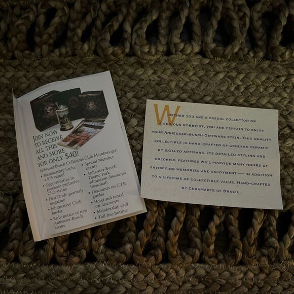 Vintage 2002 Budweiser Holiday Stein Beer‎ Mug "Guiding The Way Home" Christmas - Picture 9 of 9